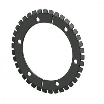 Foto: Faca Circular Bipartida Dente Reto Cromoman