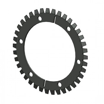 Foto: Faca Circular Bipartida Dente Triangular Cromoman