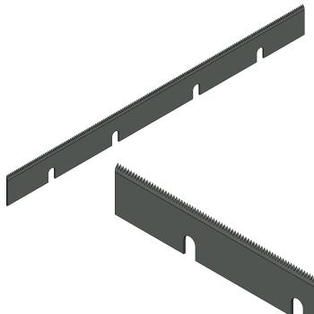 Foto: Faca Serrilhada 470x41.5x1.5mm Sacoleira Oyang B460