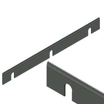 Foto: Faca Serrilhada 340x33x1,2mm Sacoleira Limited Ruizhi RZFD-300