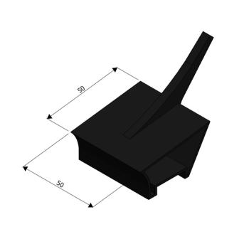 Foto: Defletor 50x50mm Dobradeira Goss JF50 / JF55