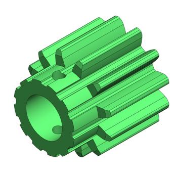 Foto: Engrenagem Nylon Z12 Gaveta Muller Martini Primera