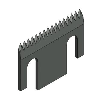 Foto: Faca Serillhada Pre-Corte 40x30x1,5mm Sacoleira Oyang A400 