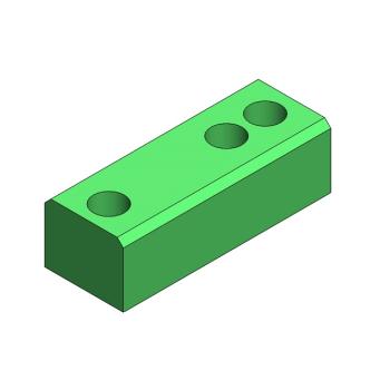 Foto: Bloco Longo 67x25x20mm Muller Martini Criss Cross